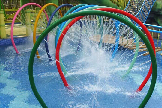 噴水彩虹圈